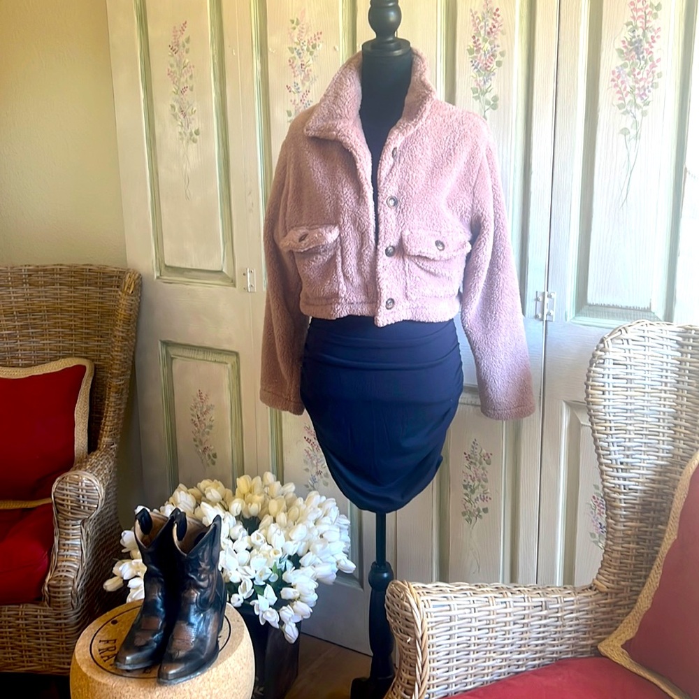 SHEIN | XS | Cropped Cozy Jacket | EUC
